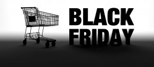 Black Friday banner. Background for promotion, advertisement, sale or product. 3d illustration.