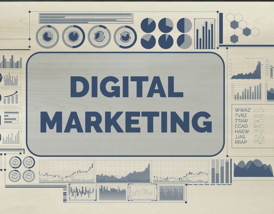 Marketing of Digital Technology Business Concept
